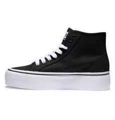 Manual Hi Platform High-Top Shoes - Black/White | DC Shoes