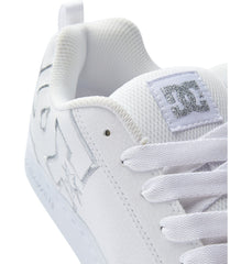 Court Graffik Shoes - White/M Silver | DC Shoes