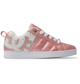 Court Graffik SE Shoes - Pink With Silver | DC Shoes