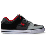 Pure Elastic Lace Shoes - Red/Heather Grey | DC Shoes
