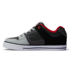 Pure Elastic Lace Shoes - Red/Heather Grey | DC Shoes