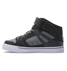 Pure High Elastic Lace High-Top Shoes - Anthracite/Black | DC Shoes