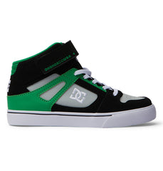 Pure High Elastic Lace High-Top Shoes - Black/Kelly Green | DC Shoes