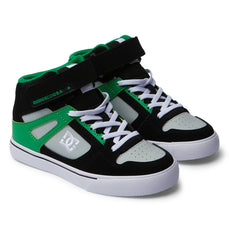 Pure High Elastic Lace High-Top Shoes - Black/Kelly Green | DC Shoes