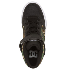 Pure High Elastic Lace High-Top Shoes - Black Camo | DC Shoes