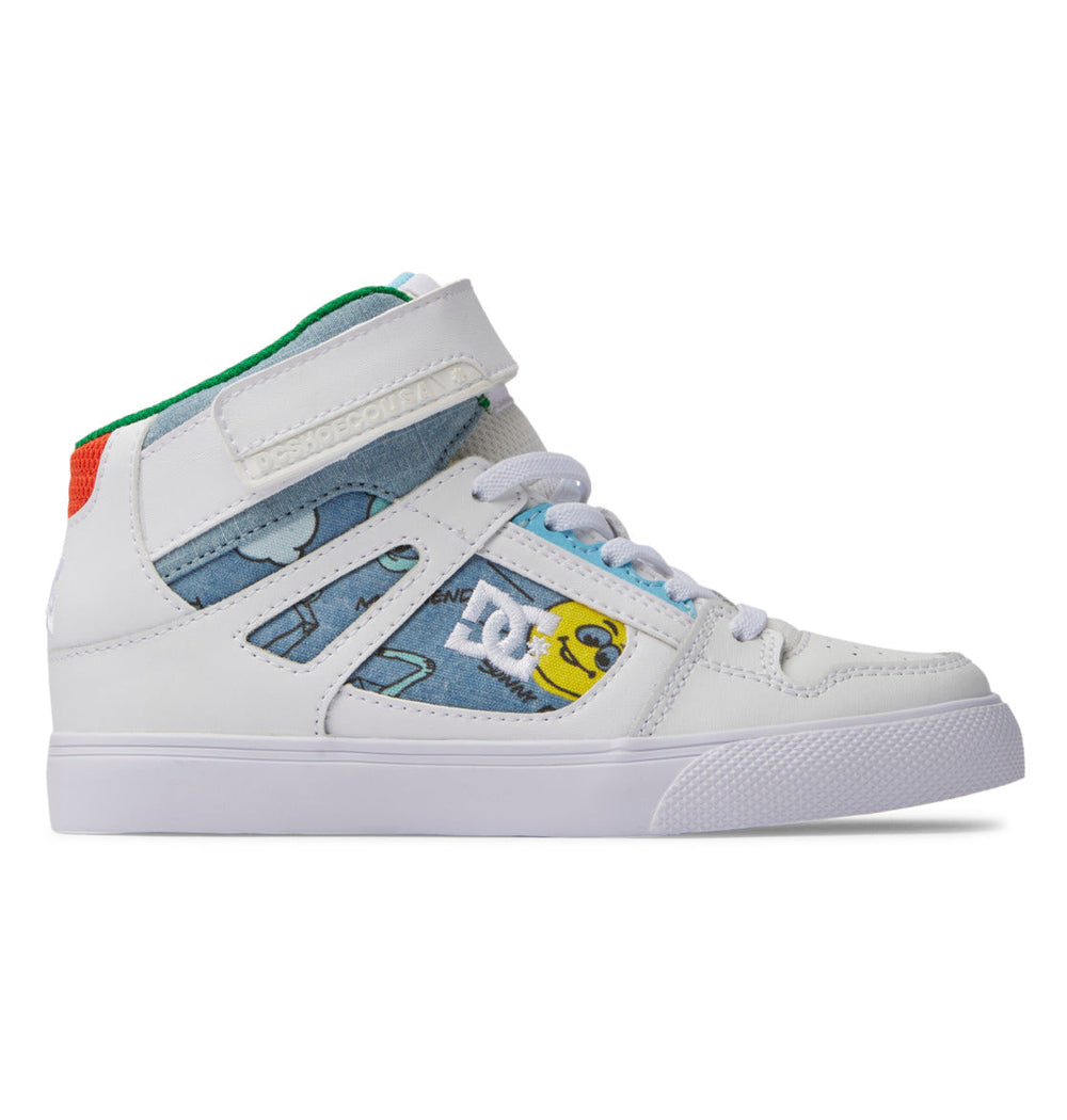 Pure High Elastic Lace High-Top Shoes - Heather Dark Denim | DC Shoes