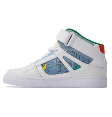 Pure High Elastic Lace High-Top Shoes - Heather Dark Denim | DC Shoes