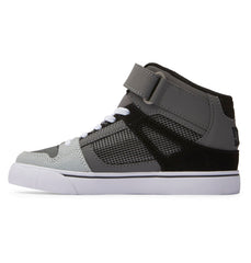 Pure High Elastic Lace High-Top Shoes - Red/Heather Grey | DC Shoes
