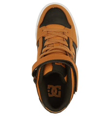 Pure High Elastic Lace High-Top Shoes - Wheat/Black | DC Shoes