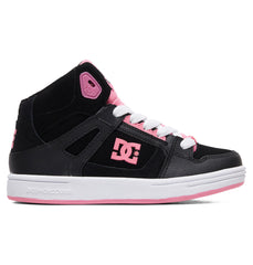 Pure High-Top Shoes - Black/Pink | DC Shoes