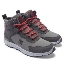 Mutiny Water-Resistant Boots - Grey/Black/Red | DC Shoes