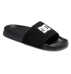 DC Slides - Black/Black/White | DC Shoes