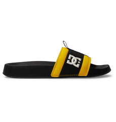 Lynx Slides - Black/Black/Yellow | DC Shoes