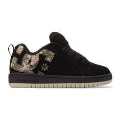 Court Graffik Shoes - Black/Green Print | DC Shoes