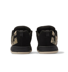 Court Graffik Shoes - Black/Green Print | DC Shoes