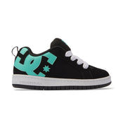 Court Graffik Shoes - Black/Aqua | DC Shoes