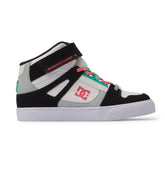 Pure High-Top Elastic Lace High-Top Shoes - Black/Blue/Pink | DC Shoes