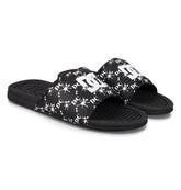 Bolsa Slides - Black/White Black/White | DC Shoes