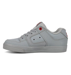 Pure Elastic Lace Shoes - Grey/Grey/Red Gray/Red | DC Shoes