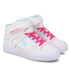 Pure Hi Top Ev Shoes - White/Pink/Blue White/Pink/Blue | DC Shoes