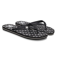 Spray Graffik Slides - Black/Wht Prt Black/White | DC Shoes