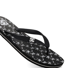 Spray Graffik Slides - Black/Wht Prt Black/White | DC Shoes