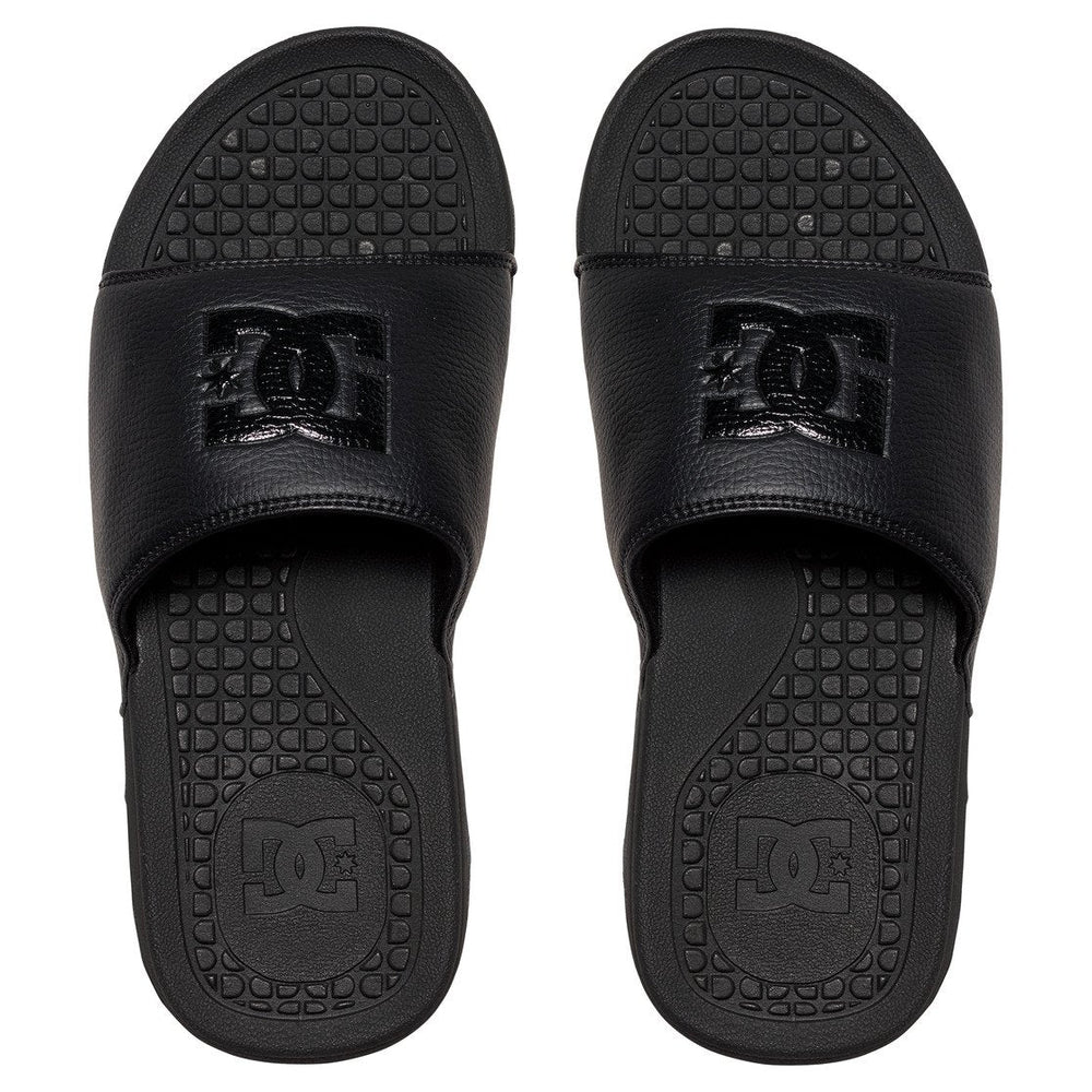 Bolsa Slides - Black/Black/Black | DC Shoes