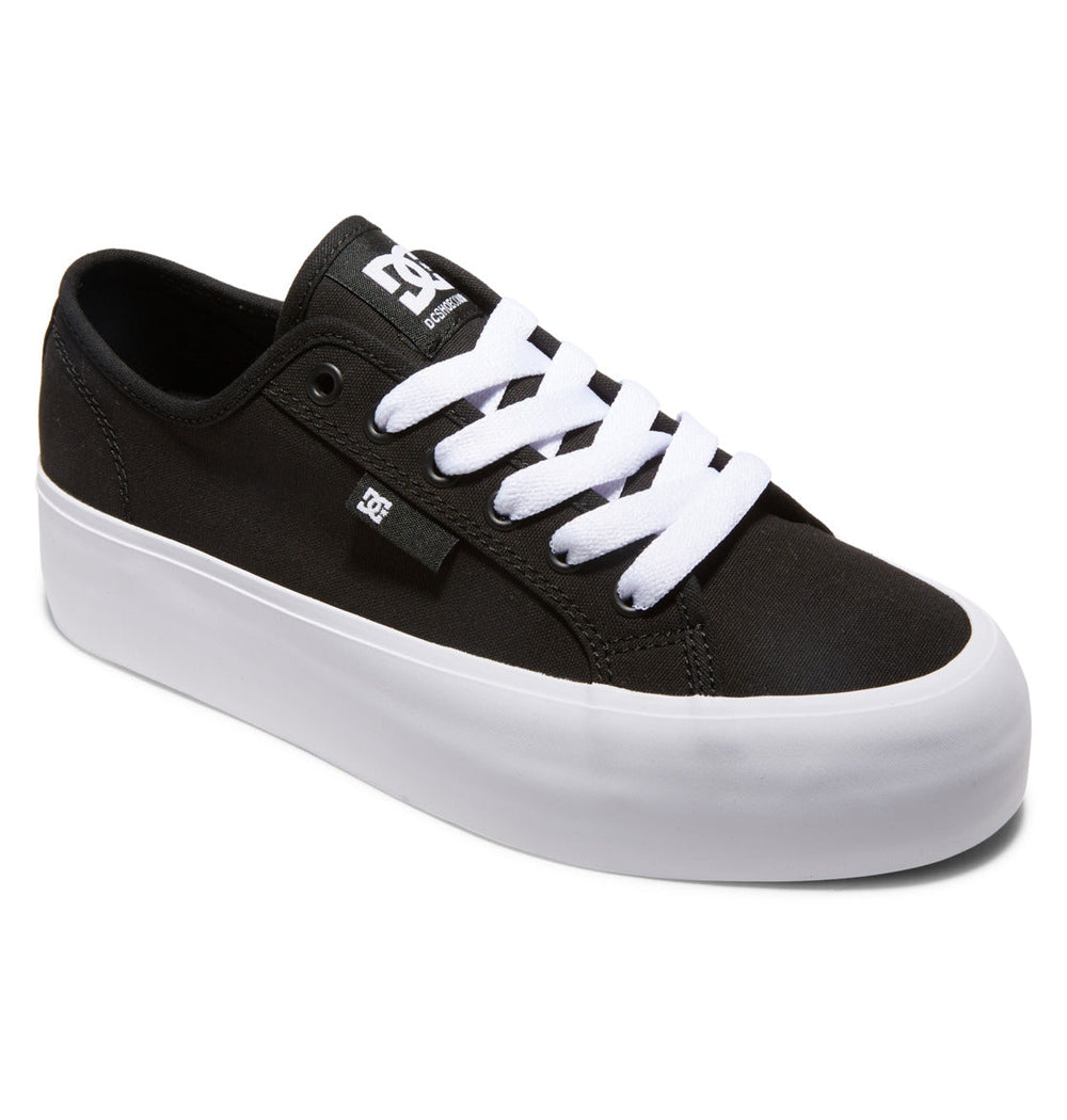 Manual Platform Shoes - Black/White | DC Shoes