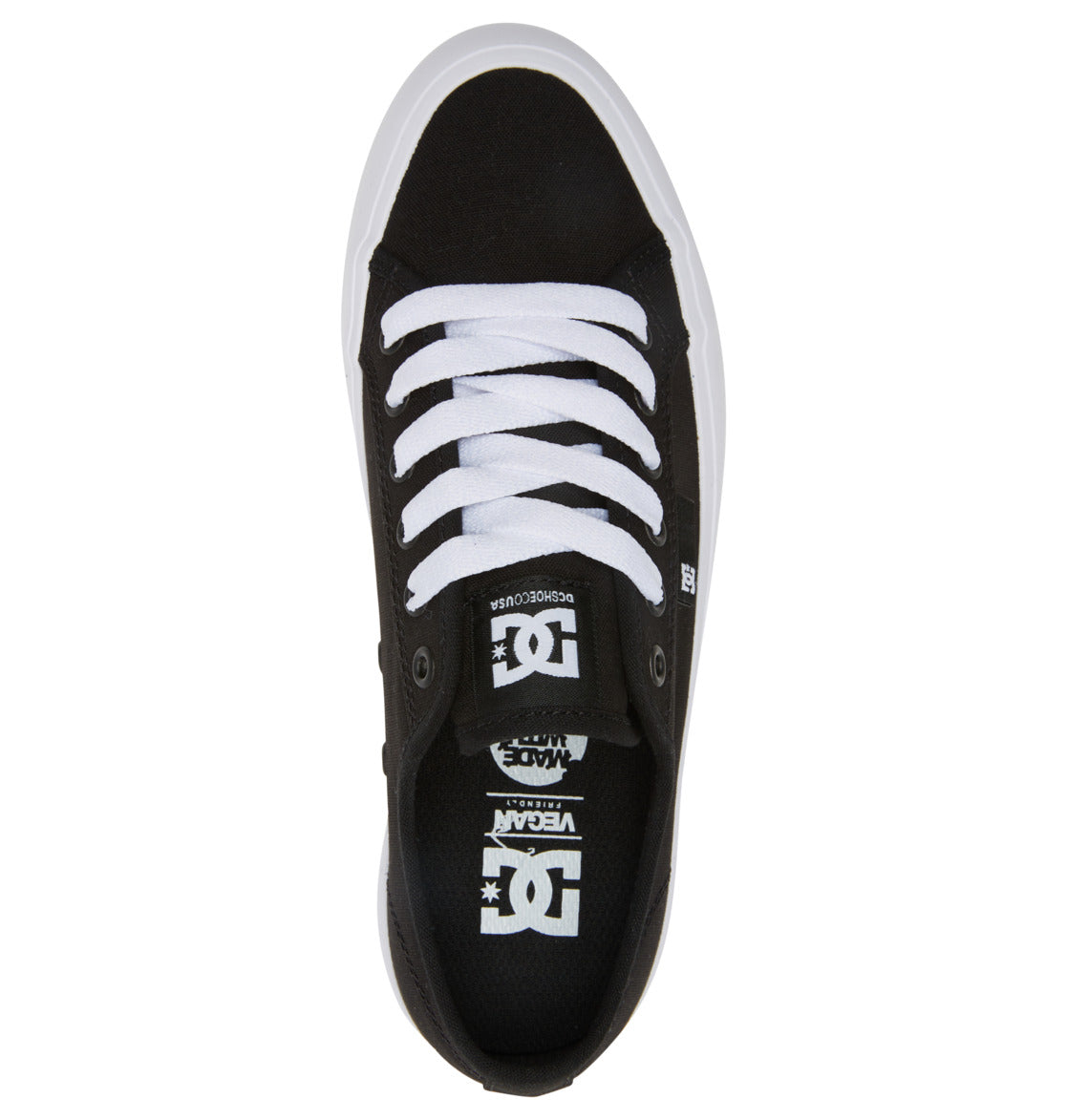 Manual Platform Shoes - Black/White | DC Shoes