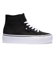 Manual Hi Platform High-Top Shoes - Black/White | DC Shoes