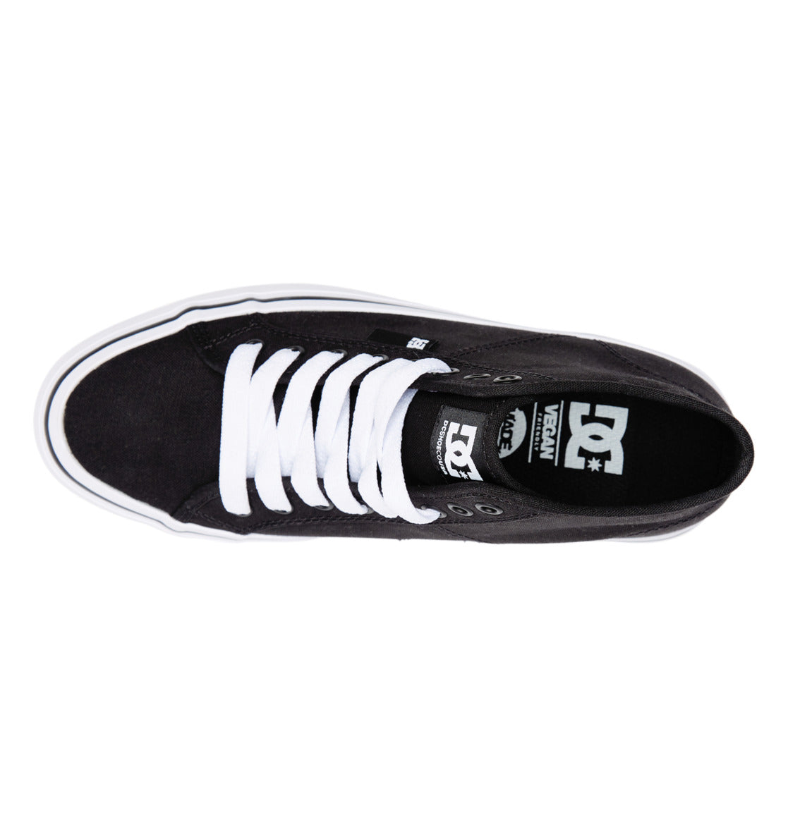 Manual Hi Platform High-Top Shoes - Black/White | DC Shoes