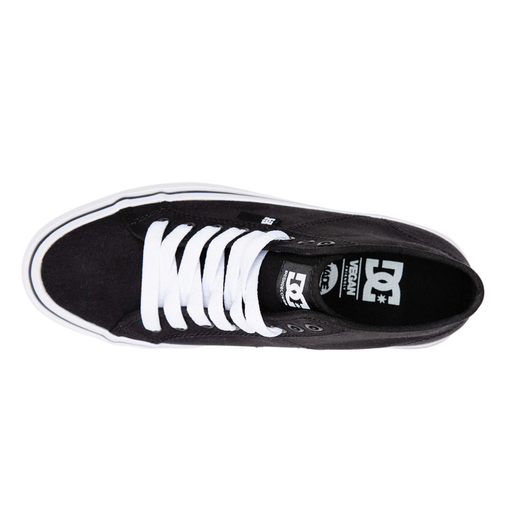 Manual Hi Platform High-Top Shoes - Black/White | DC Shoes
