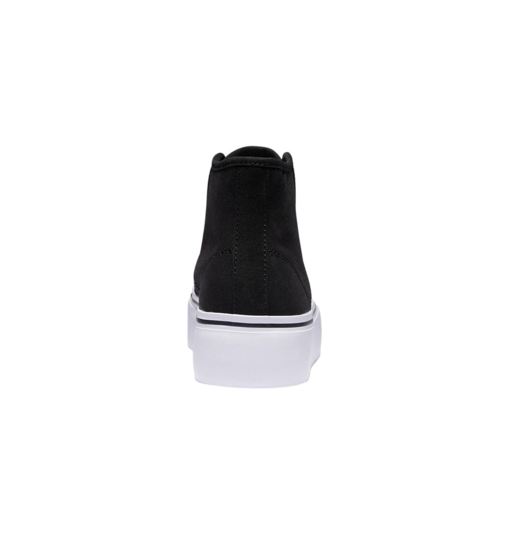 Manual Hi Platform High-Top Shoes - Black/White | DC Shoes