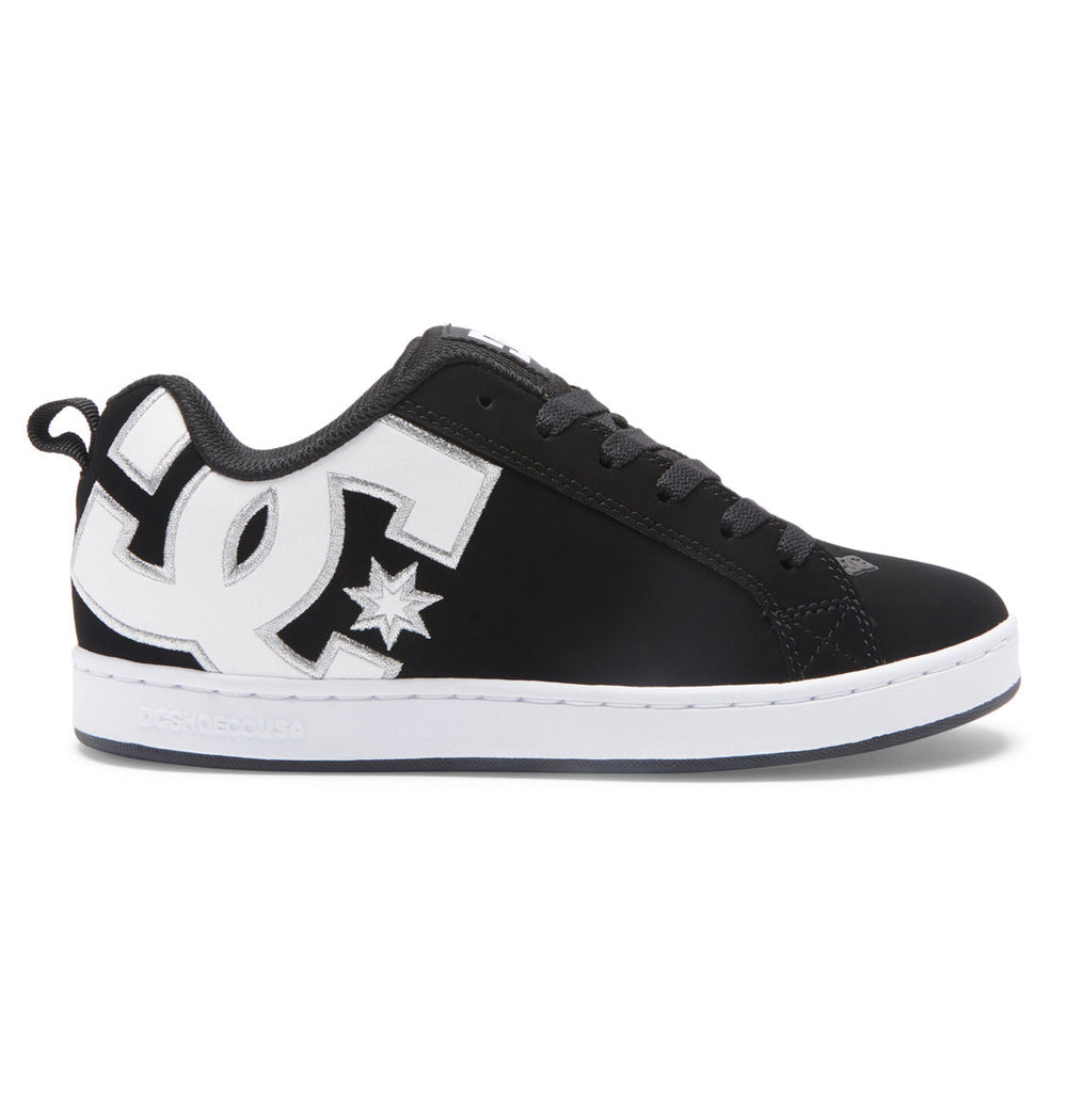 Court Graffik Shoes - Black/White Stencil | DC Shoes