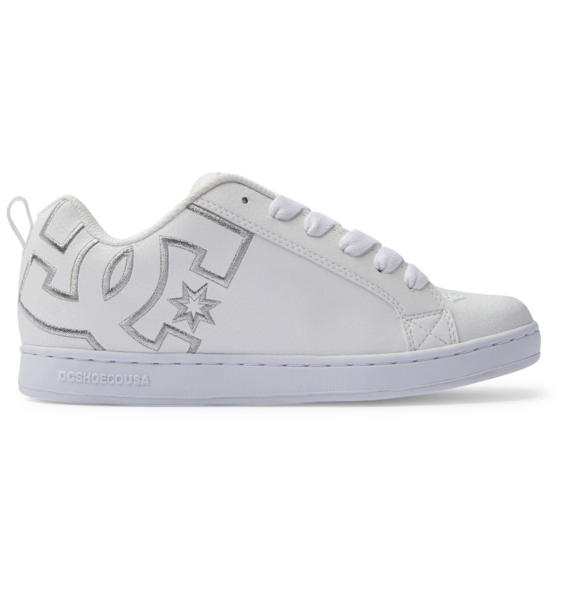 Court Graffik Shoes - White/M Silver | DC Shoes