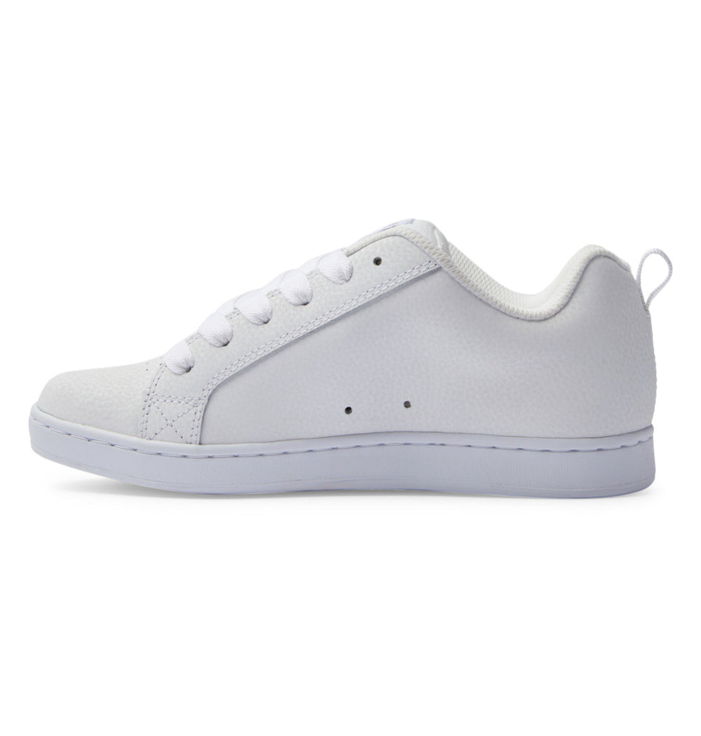 Court Graffik Shoes - White/M Silver | DC Shoes