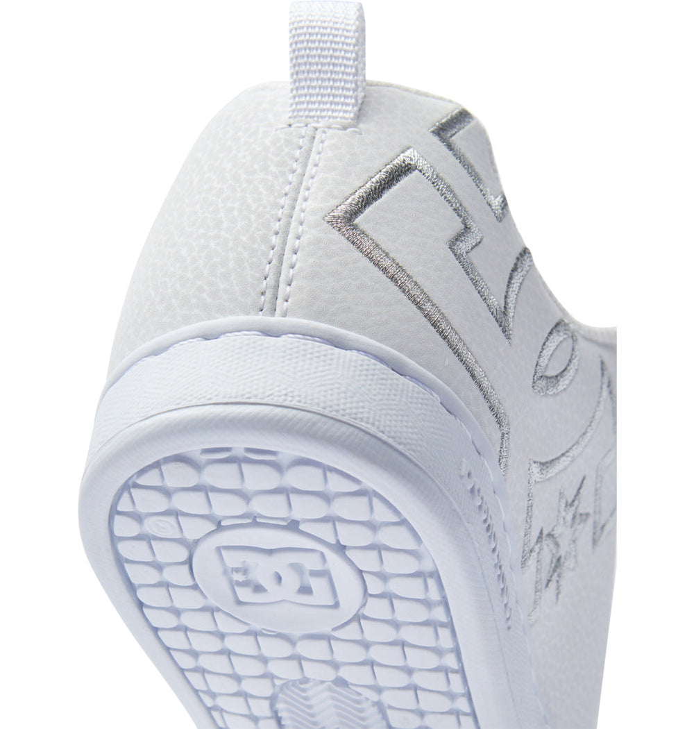 Court Graffik Shoes - White/M Silver | DC Shoes