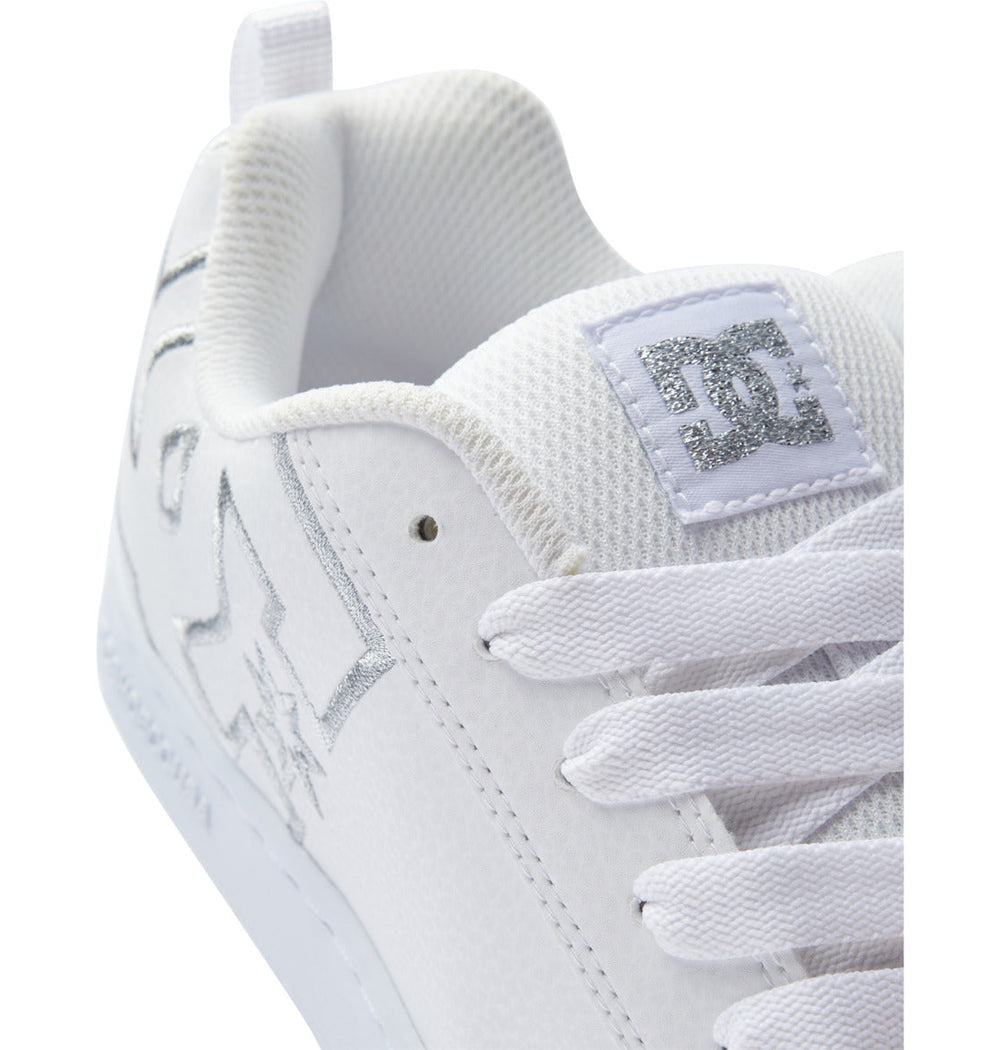 Court Graffik Shoes - White/M Silver | DC Shoes