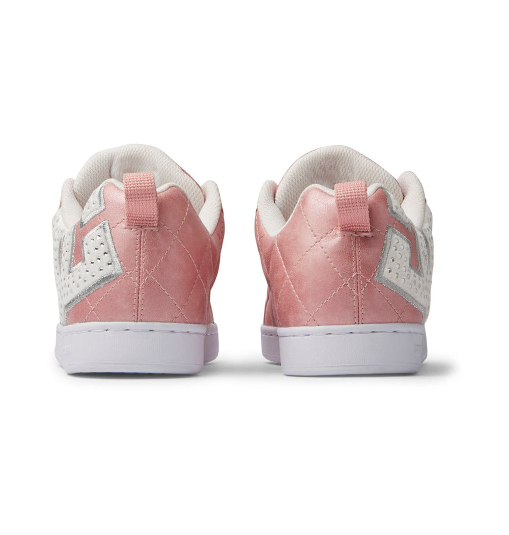 Court Graffik SE Shoes - Pink With Silver | DC Shoes