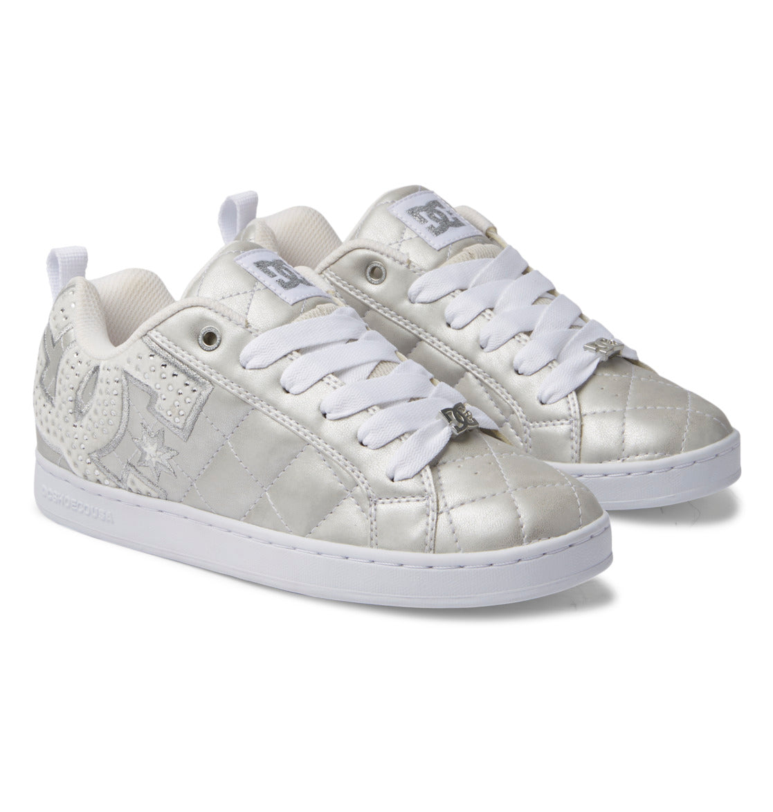 Court Graffik SE Shoes - White/Rainbow Sparkle | DC Shoes