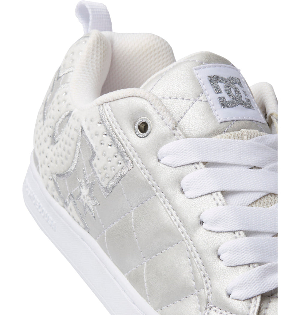 Court Graffik SE Shoes - White/Rainbow Sparkle | DC Shoes