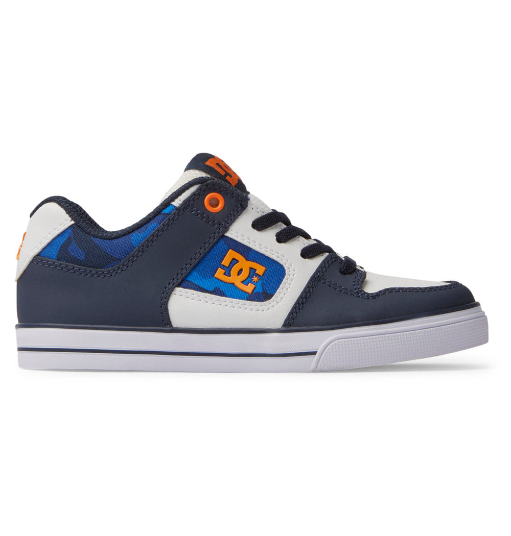 Pure Elastic Lace Shoes - Shady Blue/Orange | DC Shoes