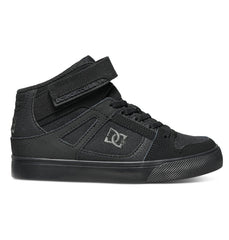 Pure High Elastic Lace High-Top Shoes - Black/Black/Black | DC Shoes