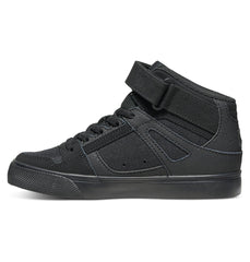 Pure High Elastic Lace High-Top Shoes - Black/Black/Black | DC Shoes