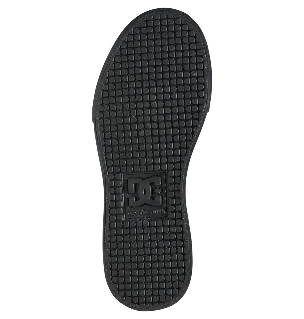 Pure High Elastic Lace High-Top Shoes - Black/Black/Black | DC Shoes