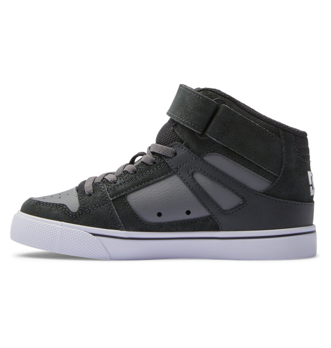 Pure High Elastic Lace High-Top Shoes - Anthracite/Black | DC Shoes