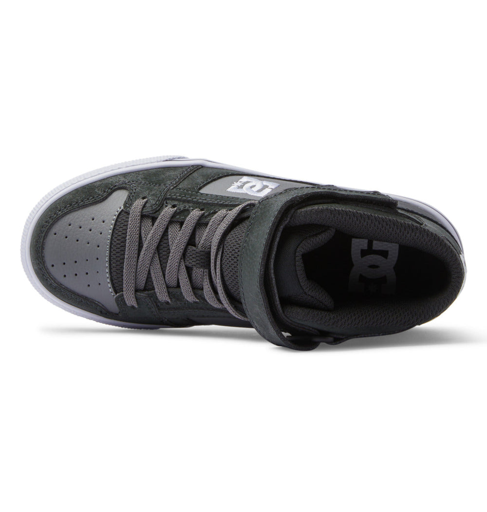 Pure High Elastic Lace High-Top Shoes - Anthracite/Black | DC Shoes
