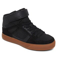 Pure High Elastic Lace High-Top Shoes - Black/Gum | DC Shoes