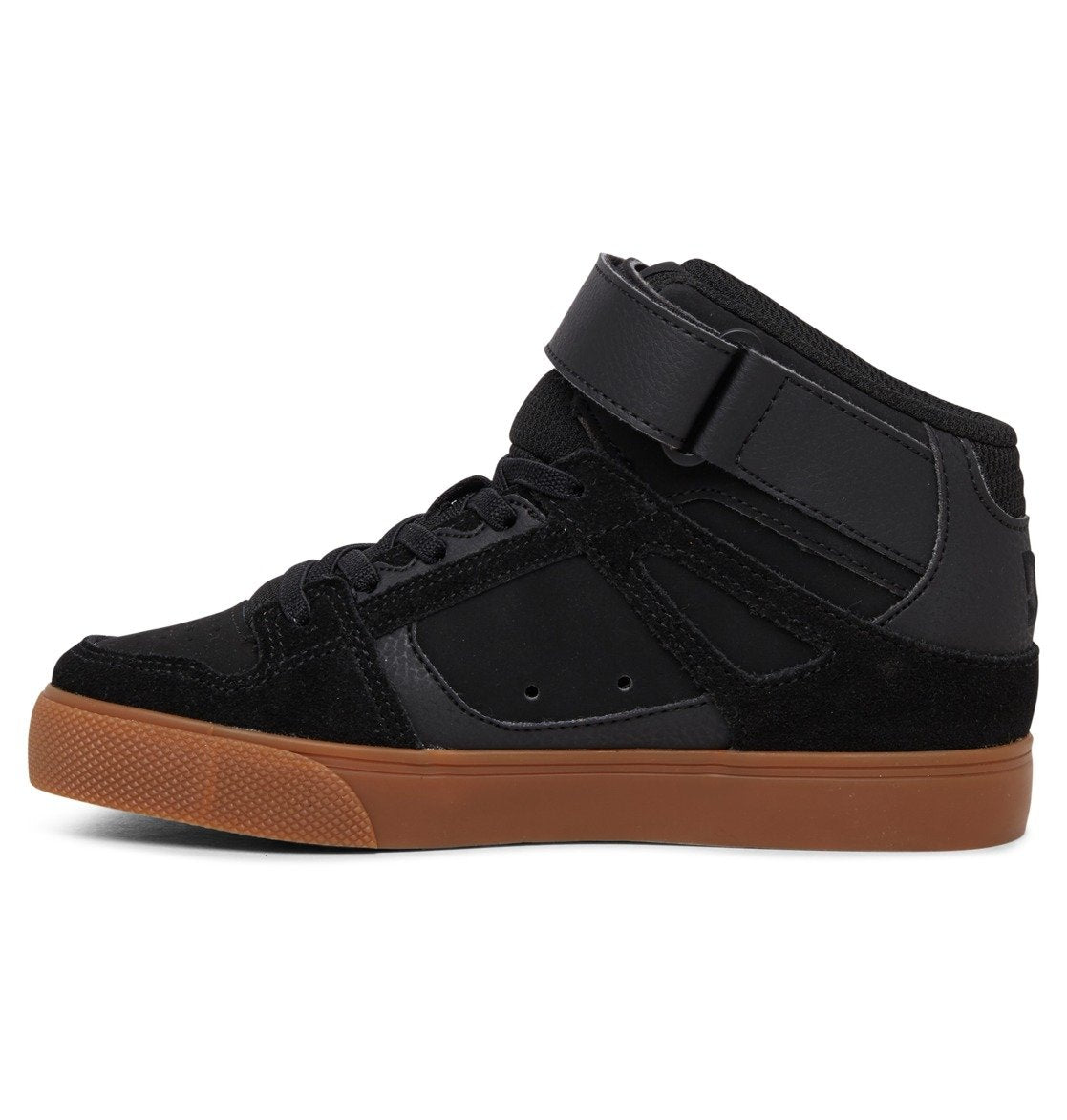 Pure High Elastic Lace High-Top Shoes - Black/Gum | DC Shoes