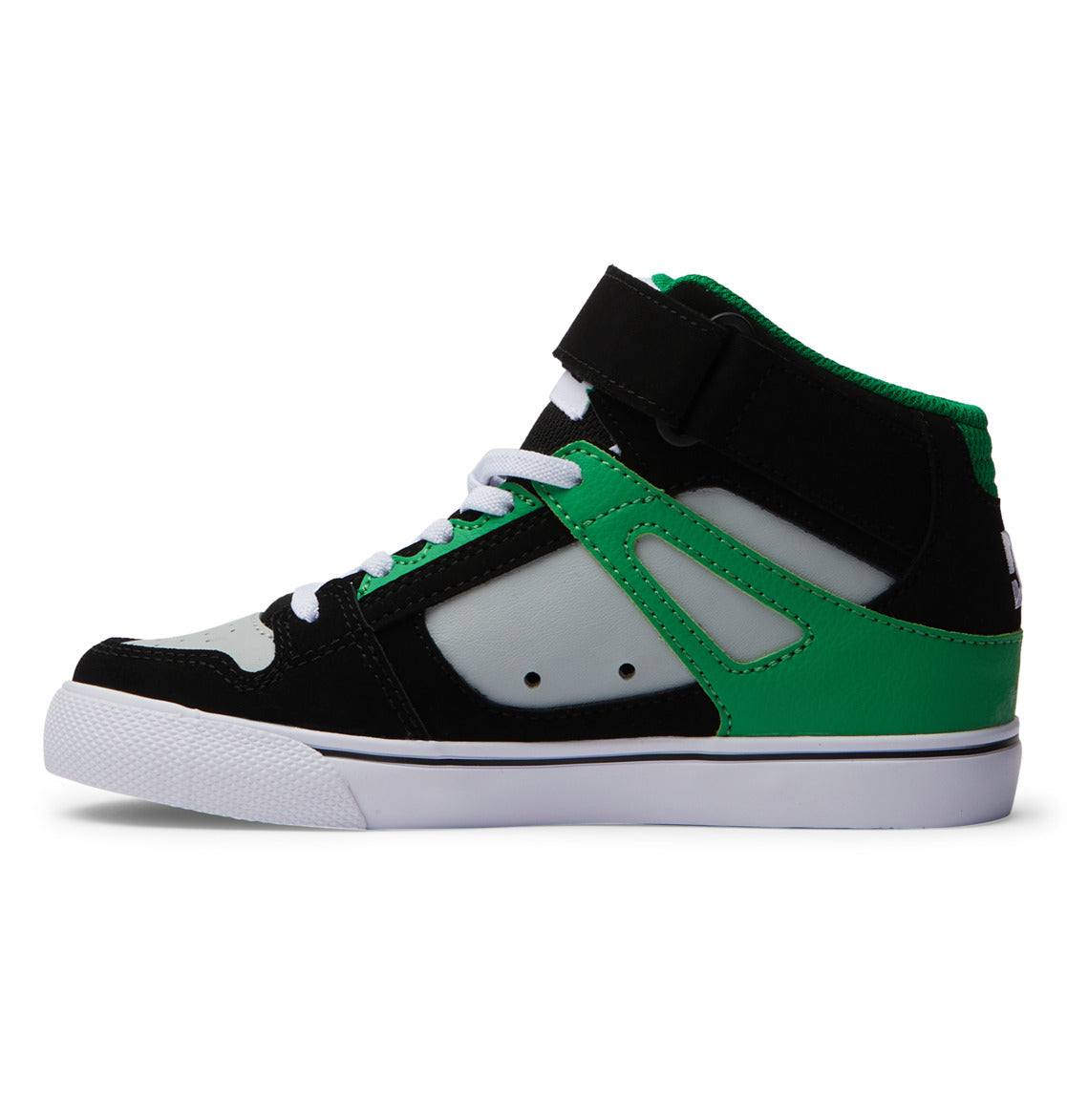 Pure High Elastic Lace High-Top Shoes - Black/Kelly Green | DC Shoes